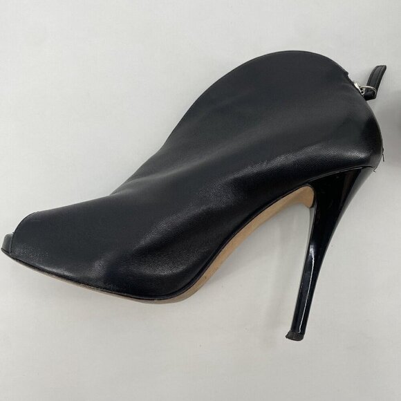 Giuseppe Zanotti Open Toe Ankle Lamb Leather Stiletto Booties Size 37 / US 7 - Picture 7 of 12